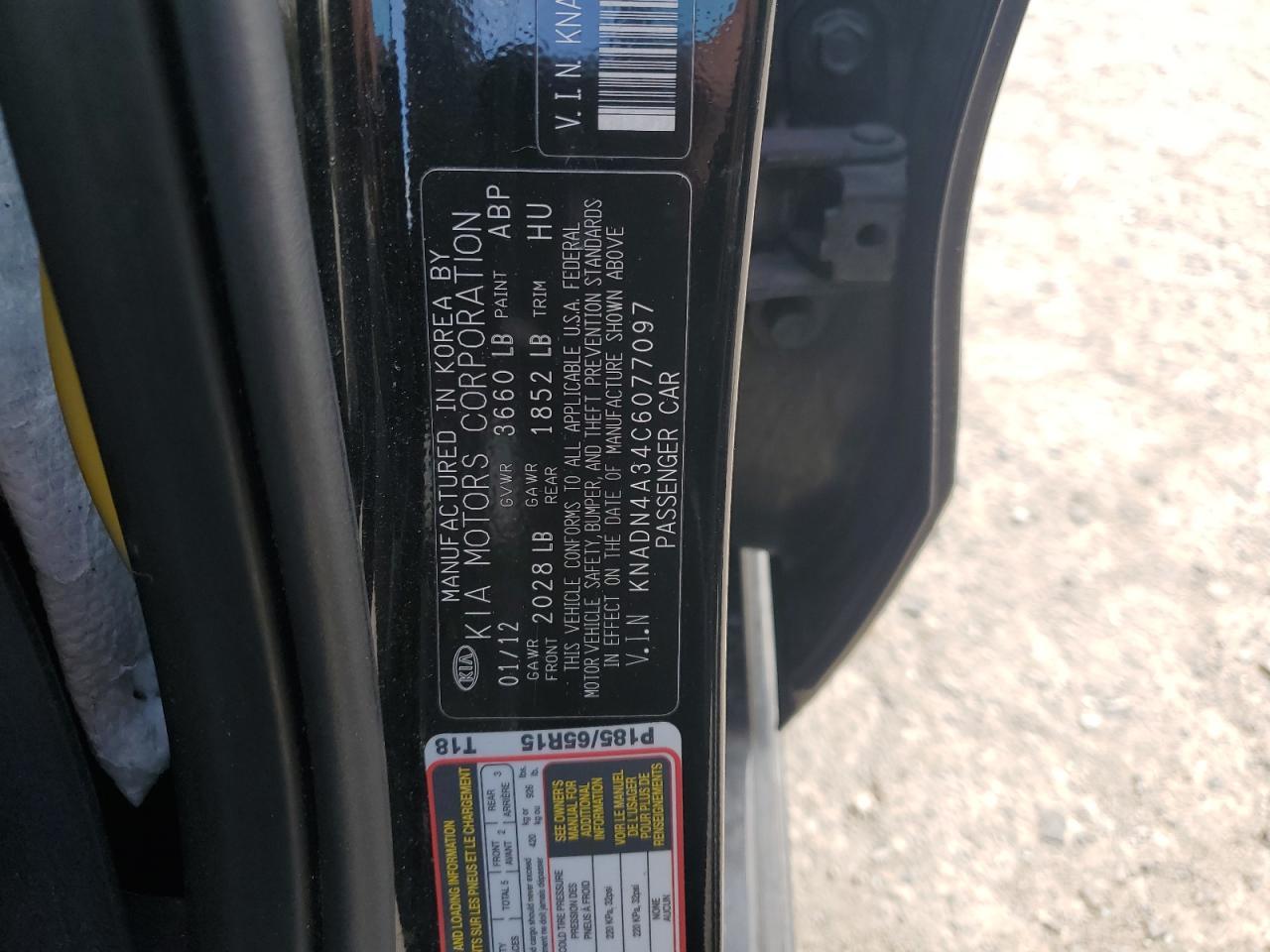 2012 KIA RIO