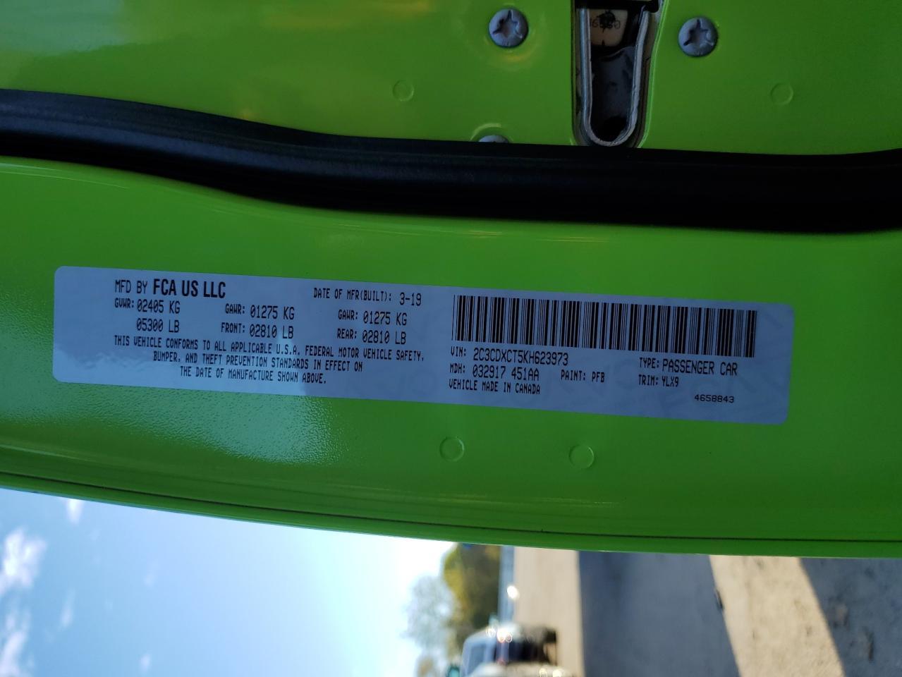 2019 DODGE CHARGER