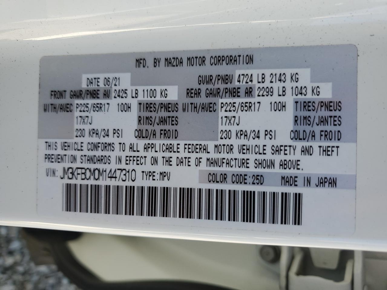 2021 MAZDA CX-5