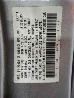 2014 HONDA ACCORD
