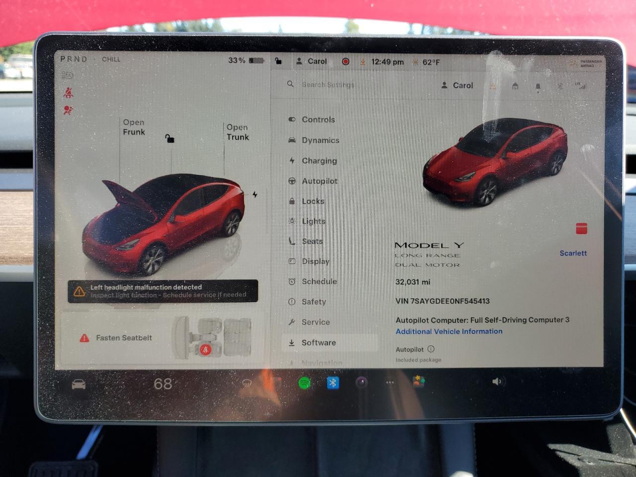 2022 TESLA MODEL Y