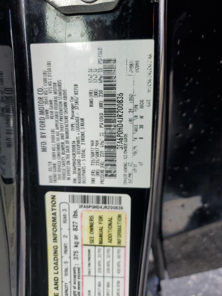 2018 FORD FUSION