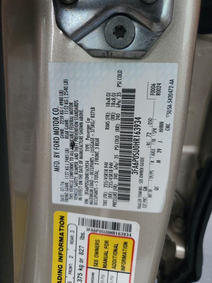 2017 FORD FUSION