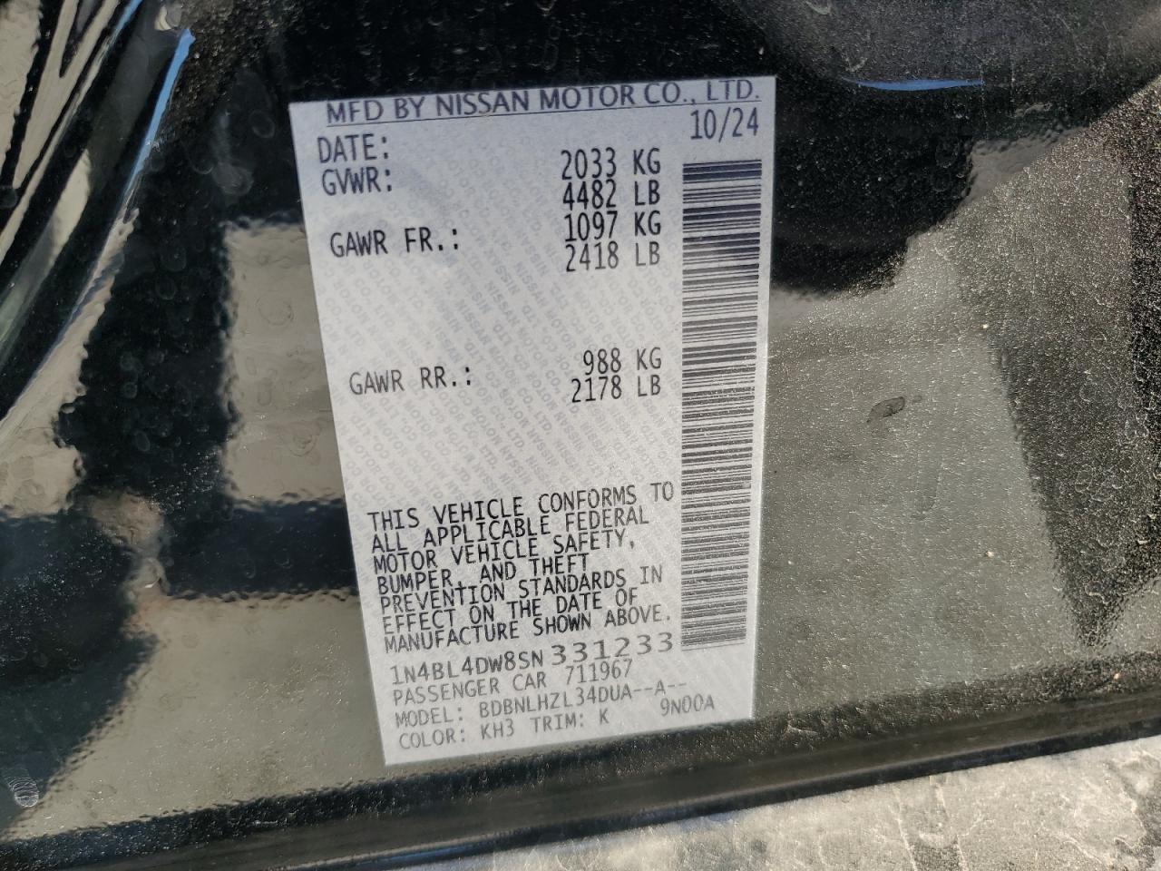 2025 NISSAN ALTIMA