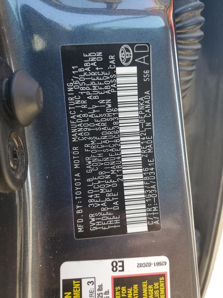 2011 TOYOTA COROLLA