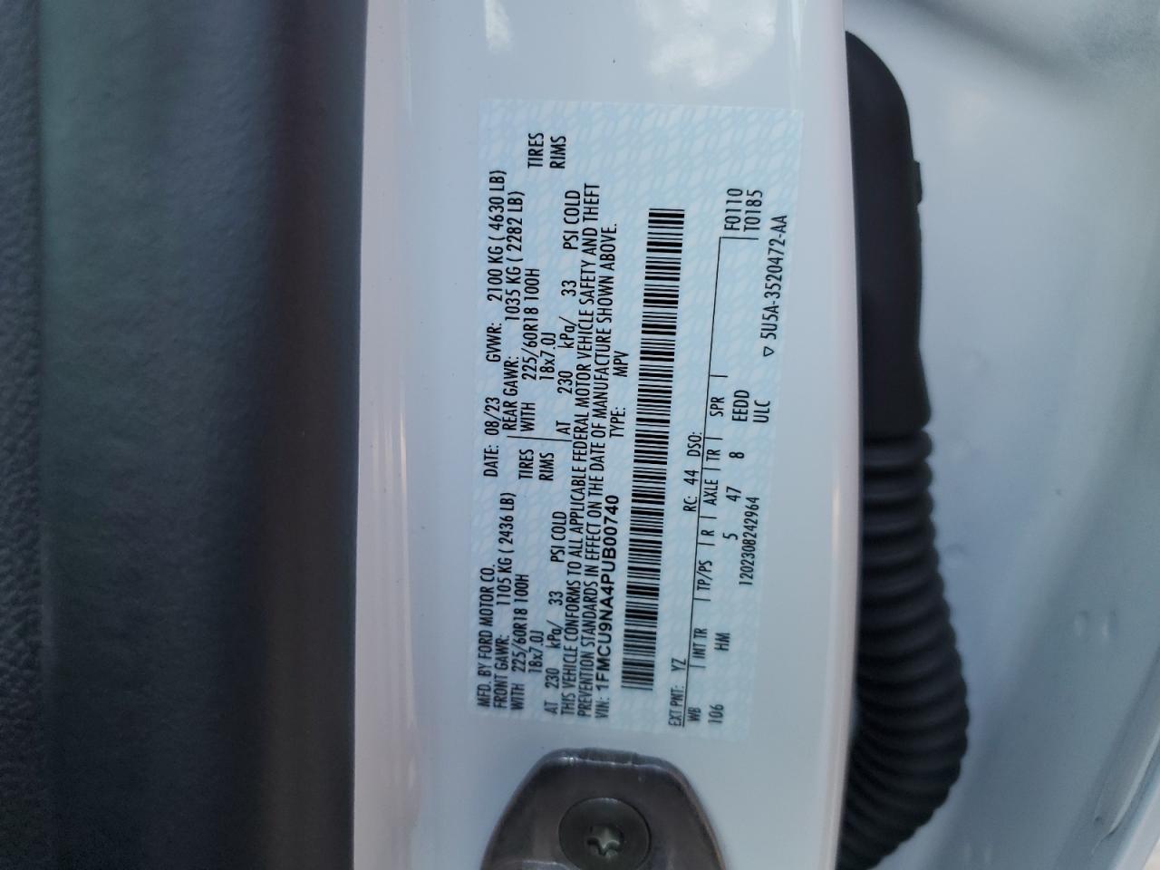 2023 FORD ESCAPE