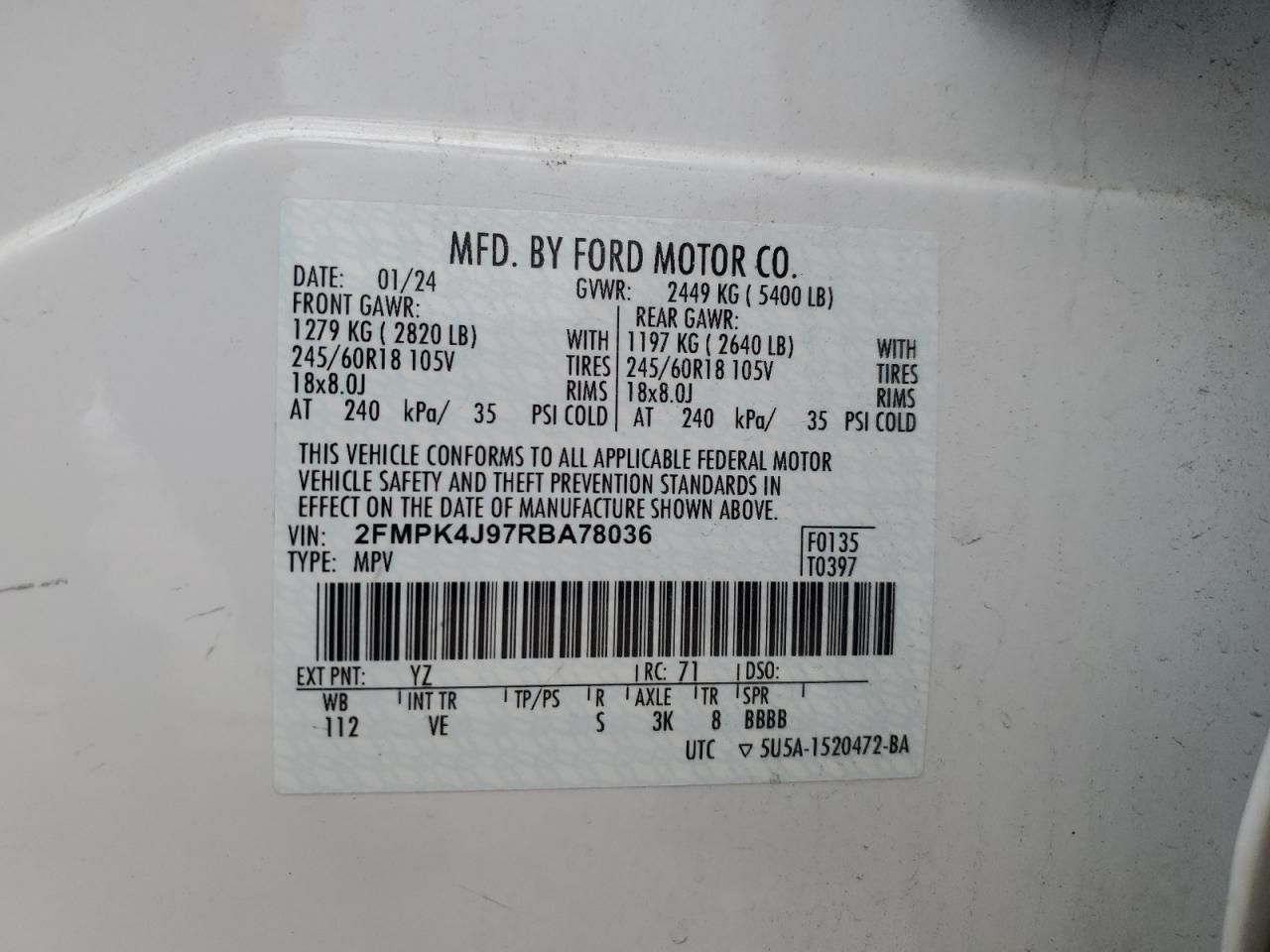 2024 FORD EDGE