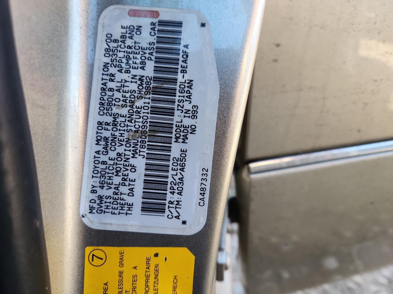 2001 LEXUS GS 300