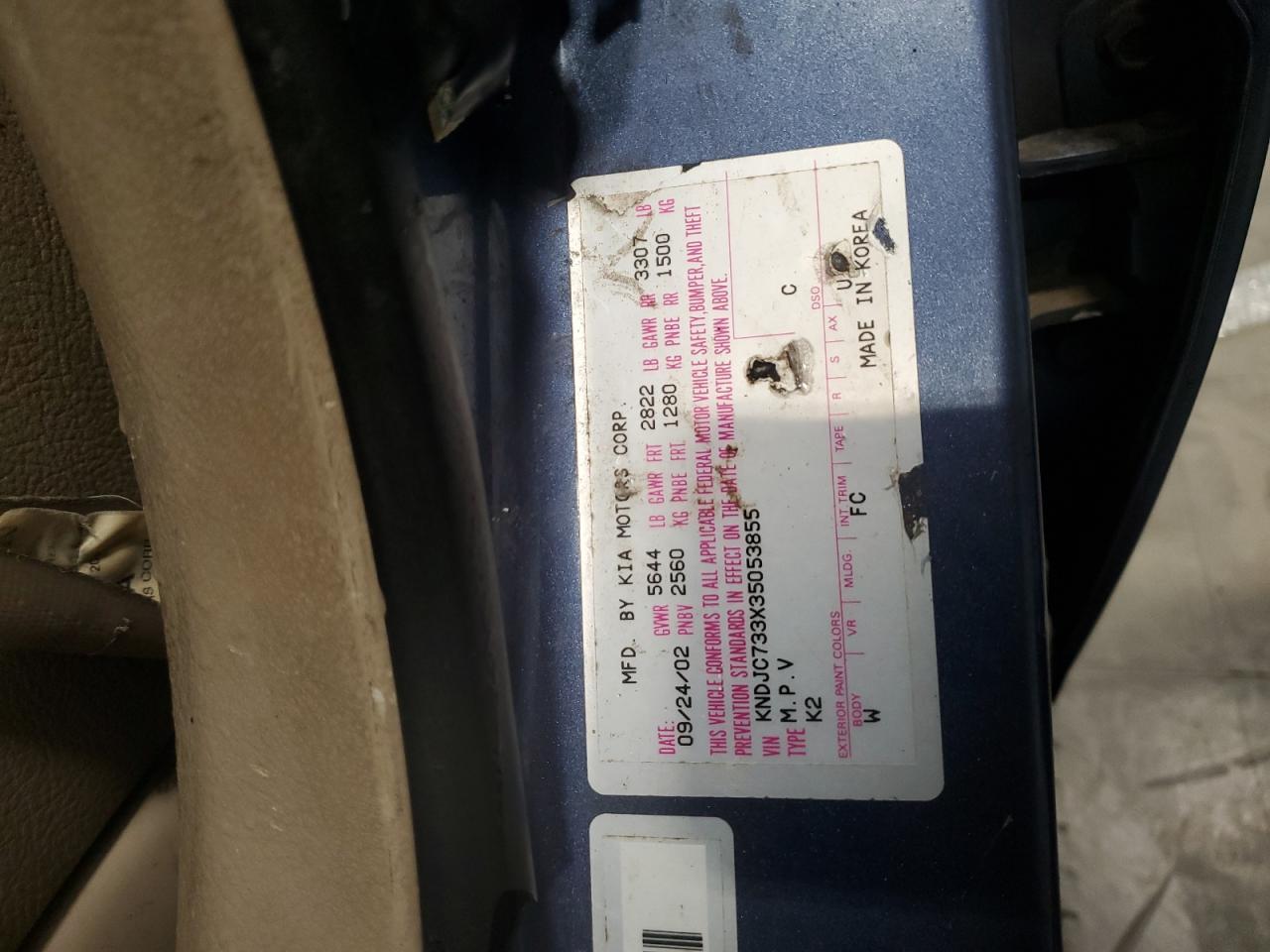2003 KIA SORENTO