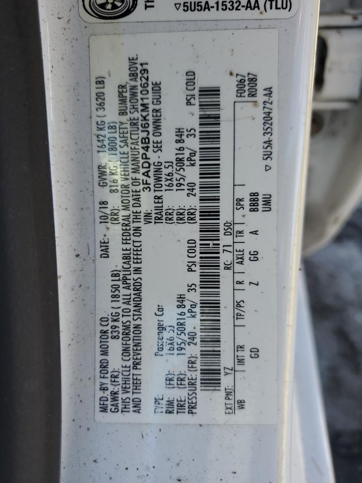 2019 FORD Fiesta