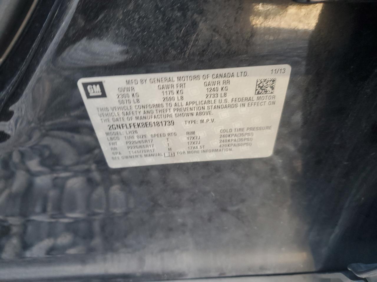 2014 CHEVROLET EQUINOX