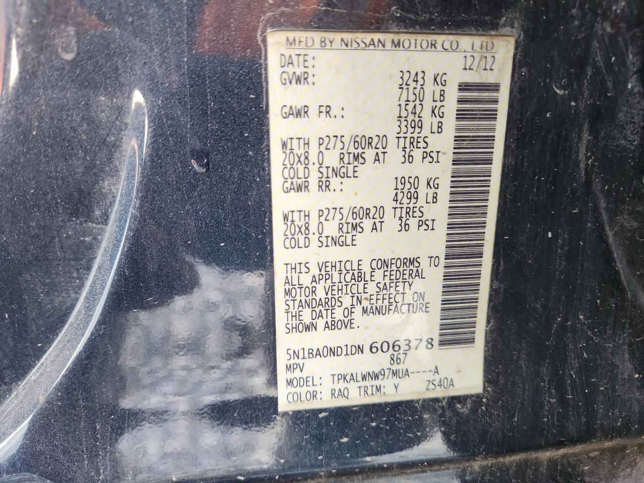2013 NISSAN Armada
