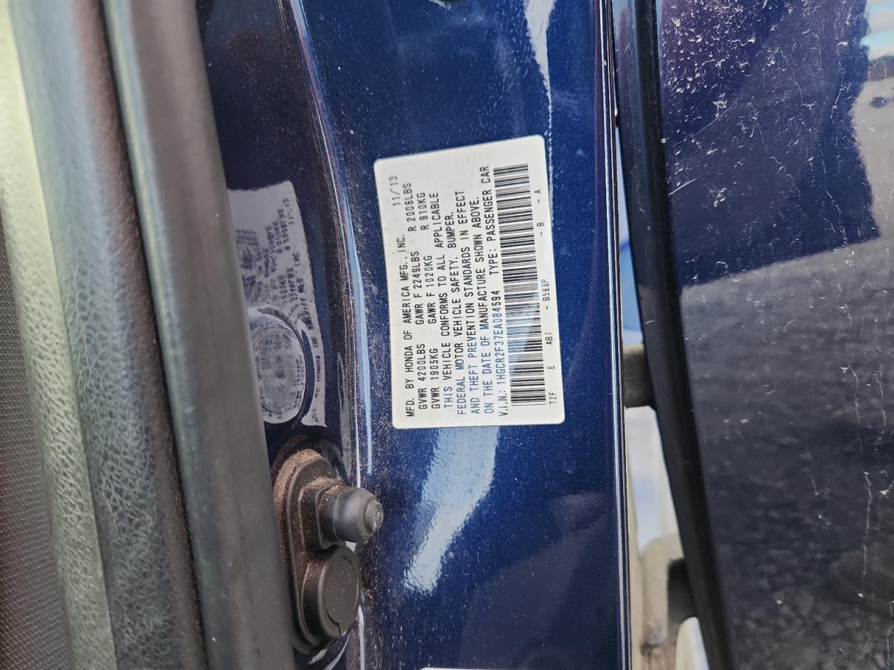 2014 HONDA ACCORD