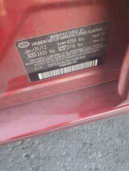 2013 HYUNDAI SONATA