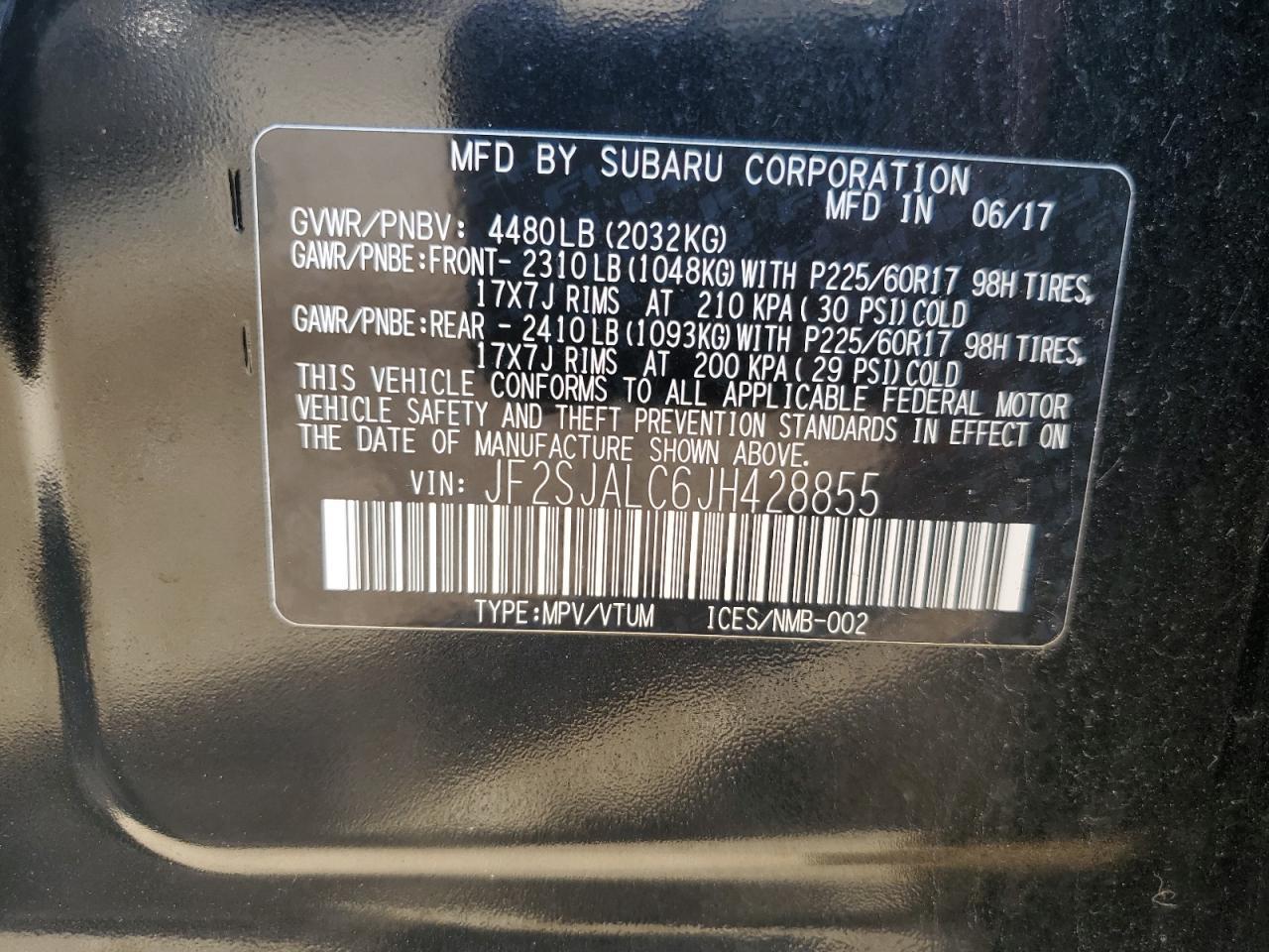 2018 SUBARU FORESTER