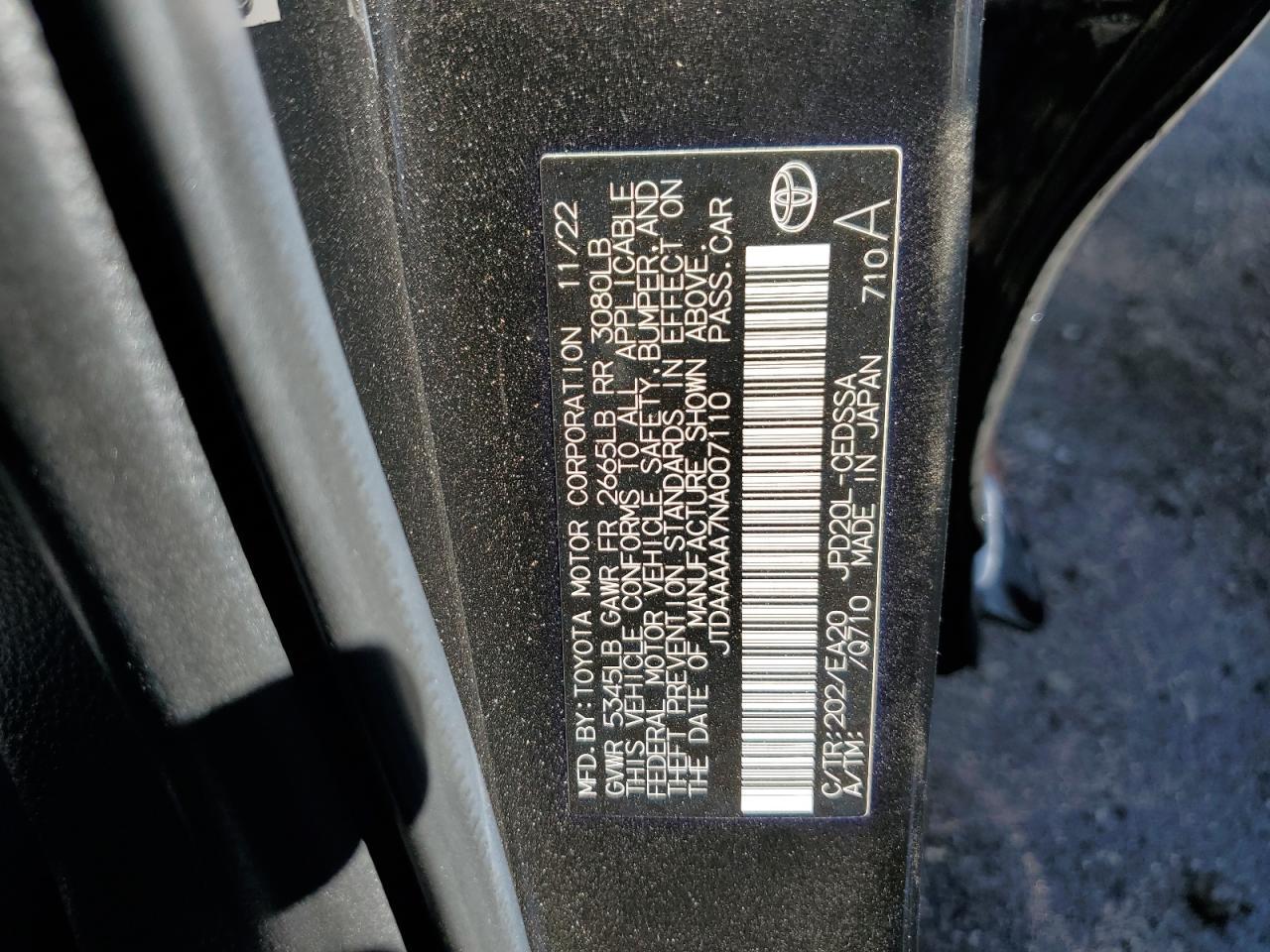 2022 TOYOTA Mirai