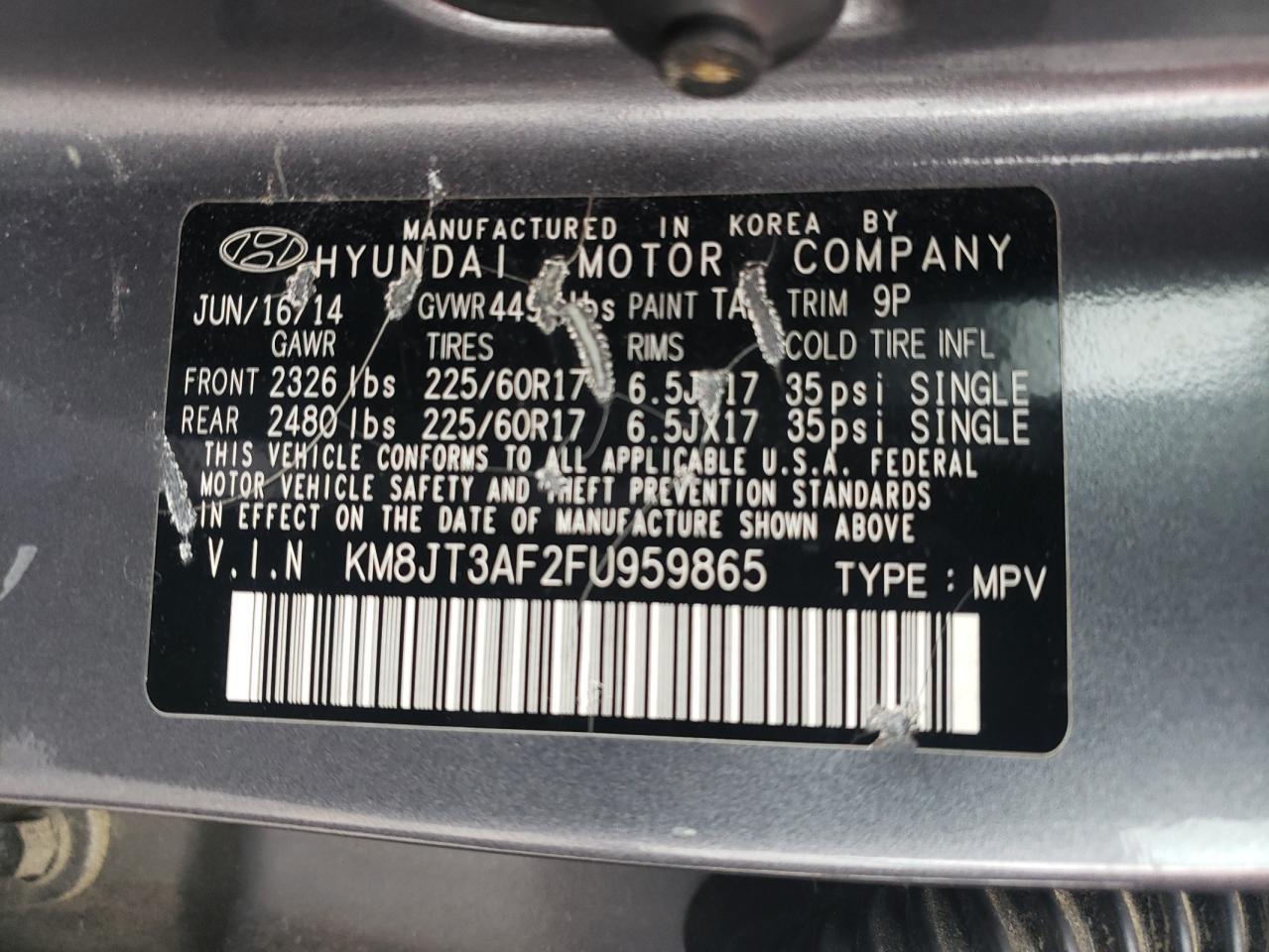 2015 HYUNDAI TUCSON