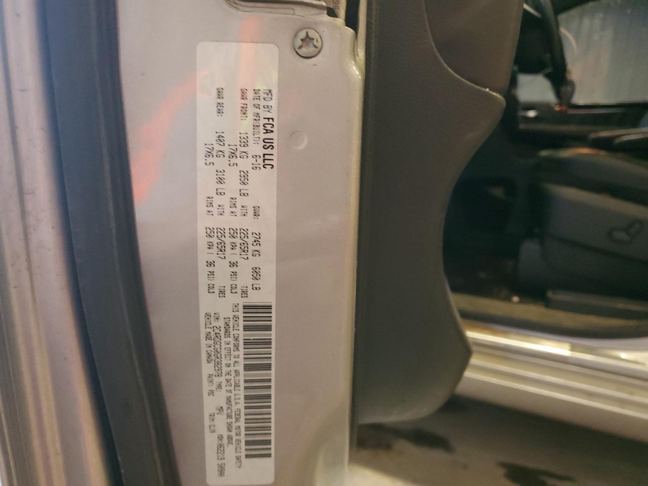 2016 DODGE GRAND CARAVAN