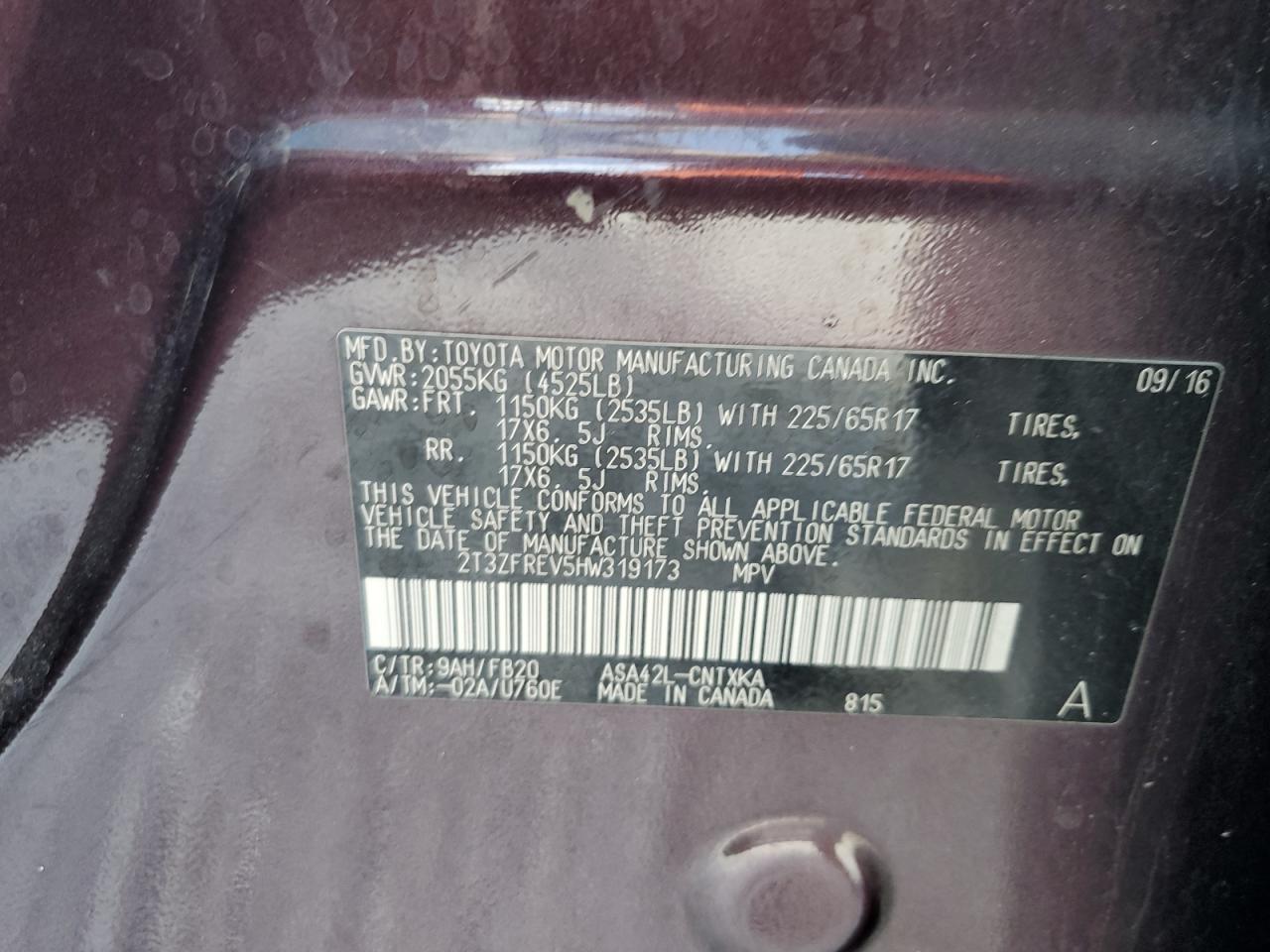 2017 TOYOTA RAV4