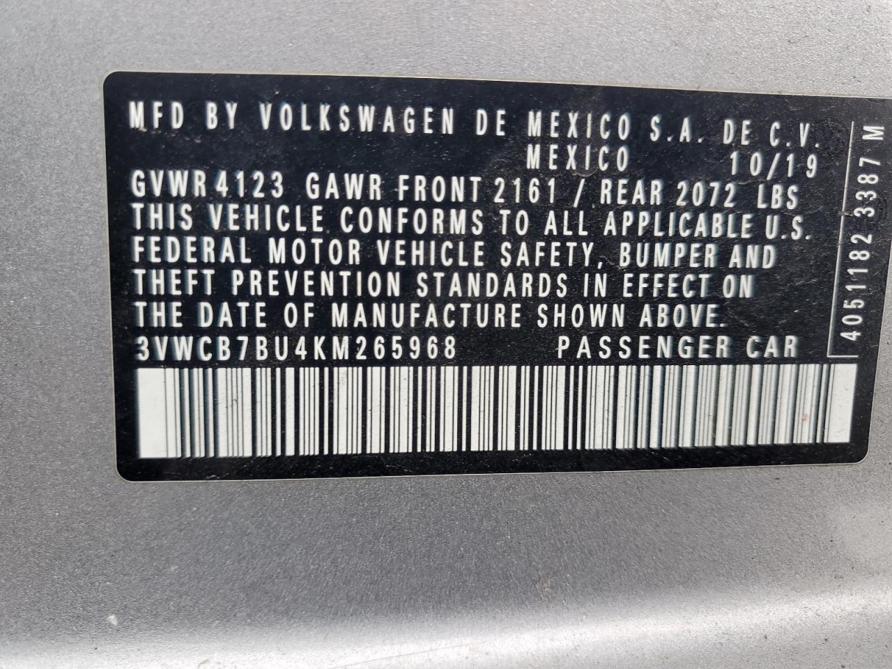 2019 VOLKSWAGEN JETTA
