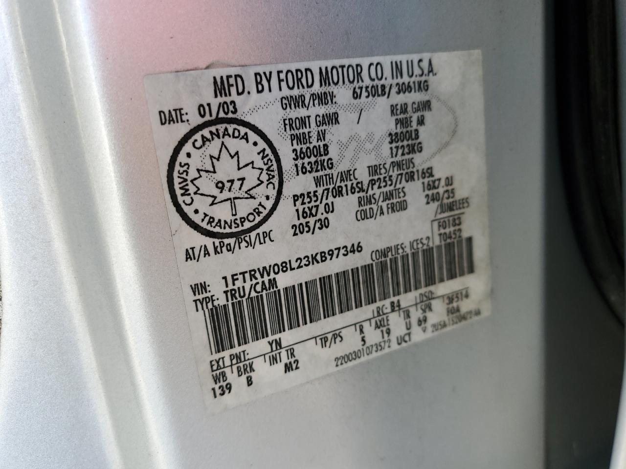 2003 FORD F-150
