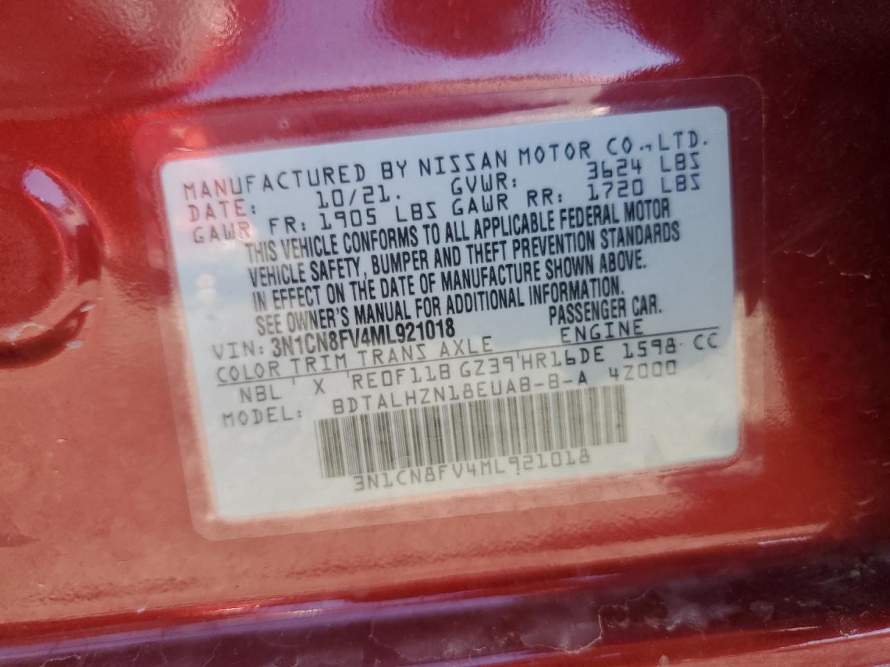 2021 NISSAN VERSA