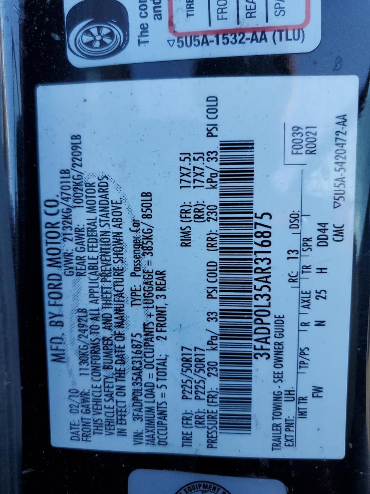 2010 FORD FUSION