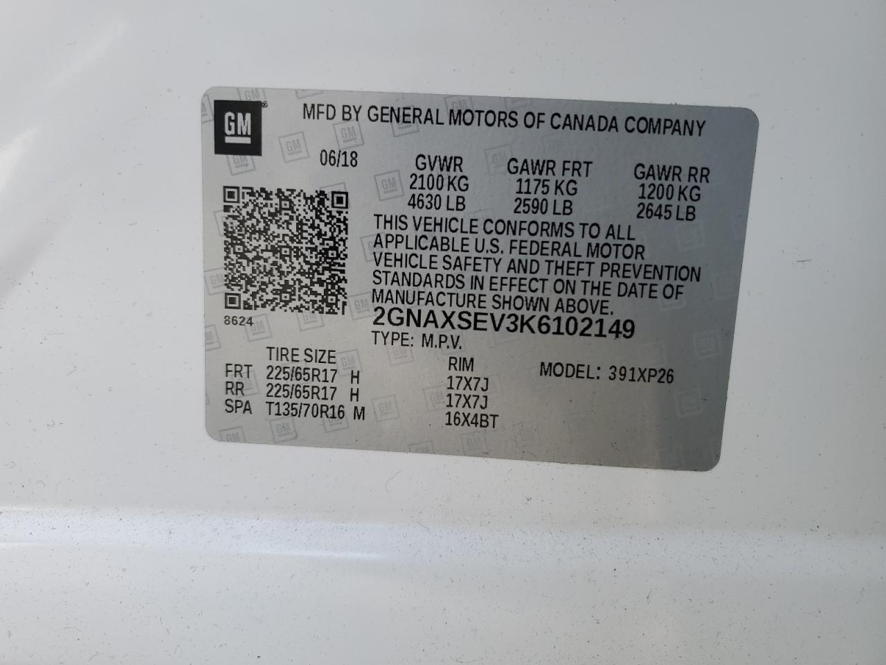2019 CHEVROLET EQUINOX