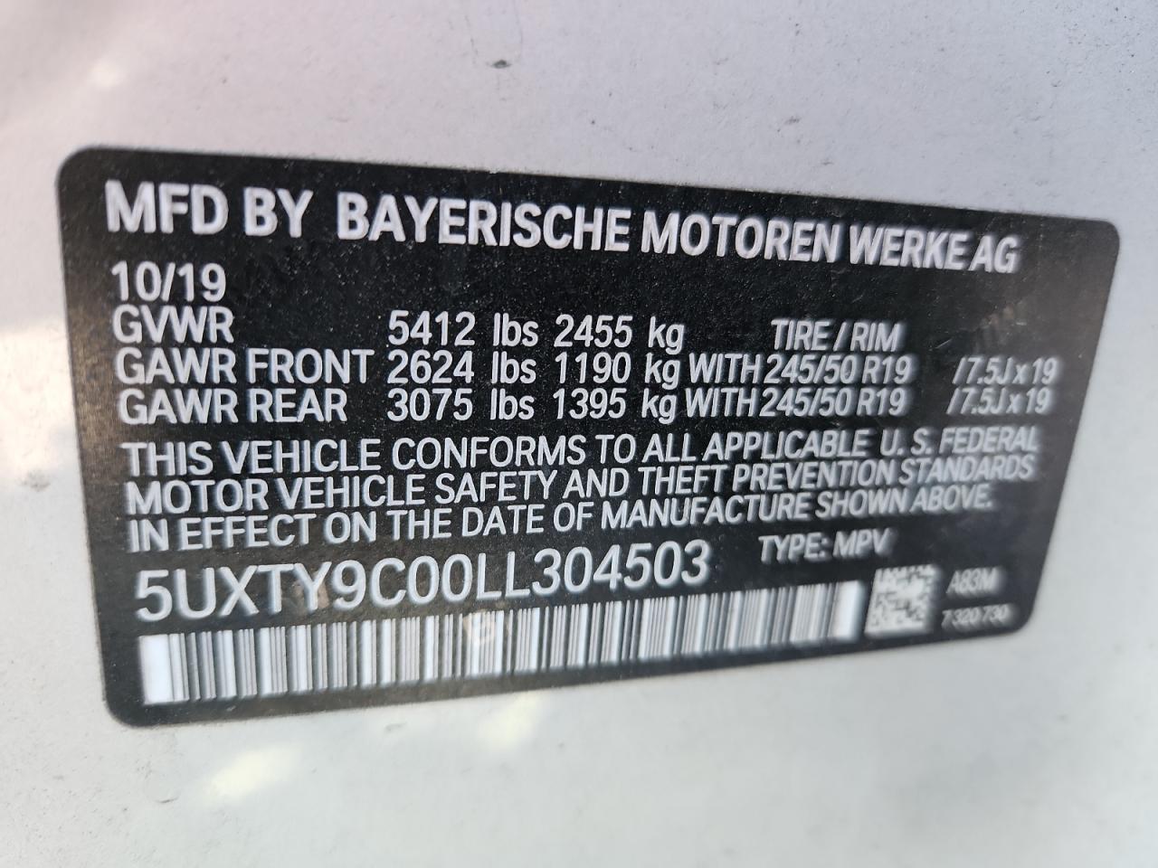 2020 BMW X3