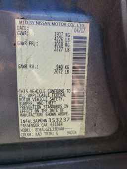 2017 NISSAN ALTIMA