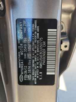 2012 HYUNDAI ACCENT
