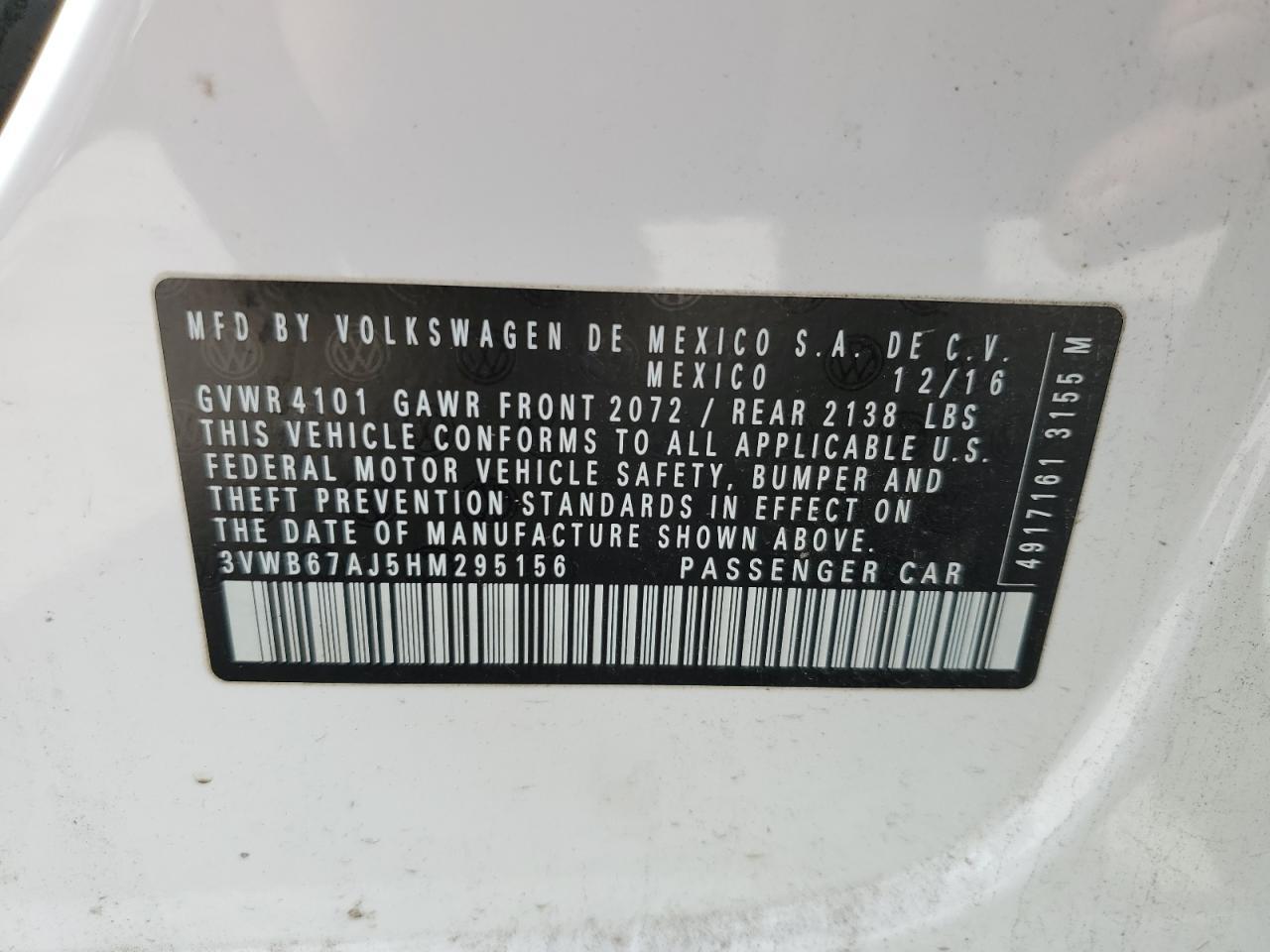 2017 VOLKSWAGEN JETTA