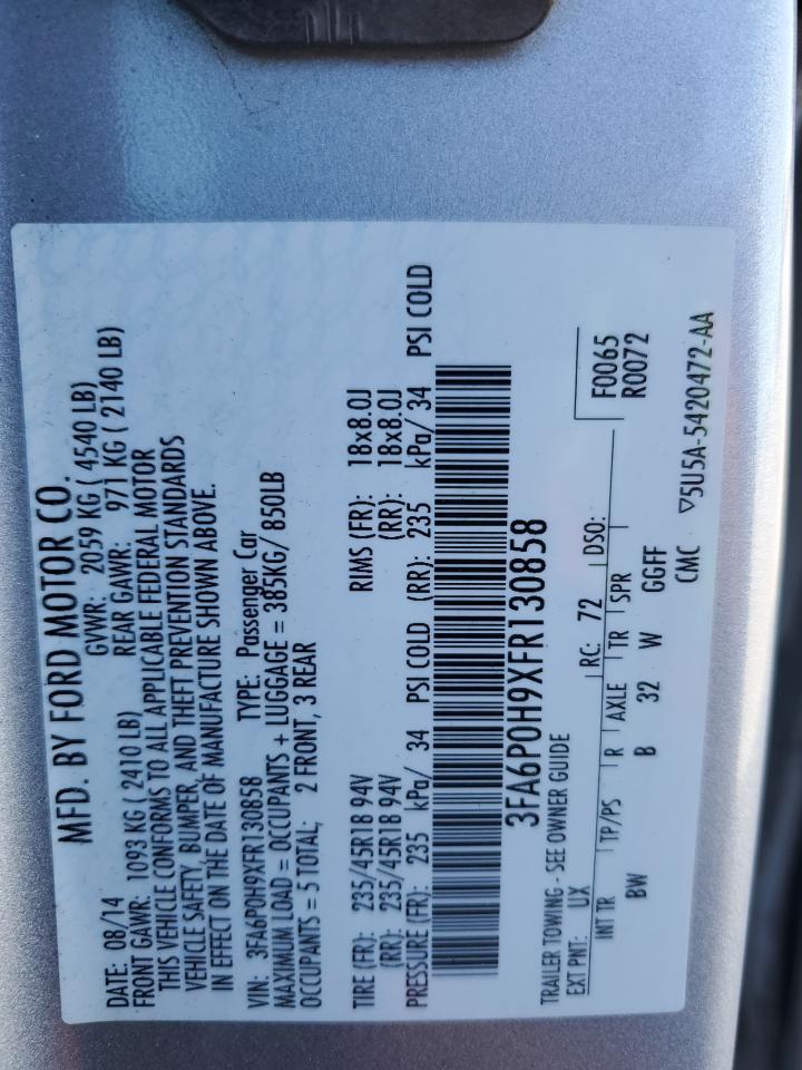 2015 FORD FUSION