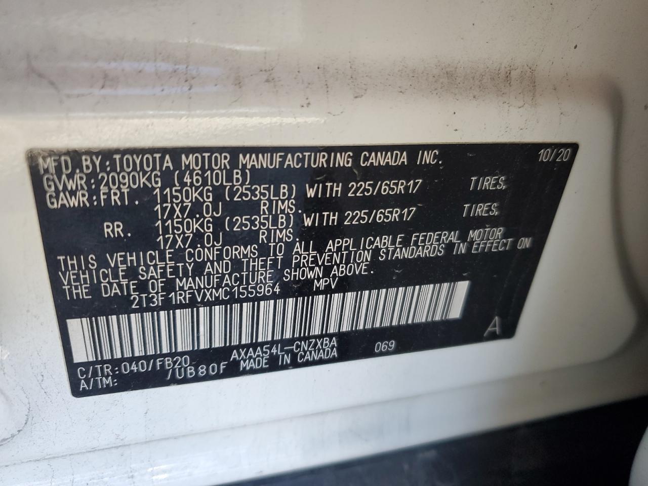 2021 TOYOTA RAV4