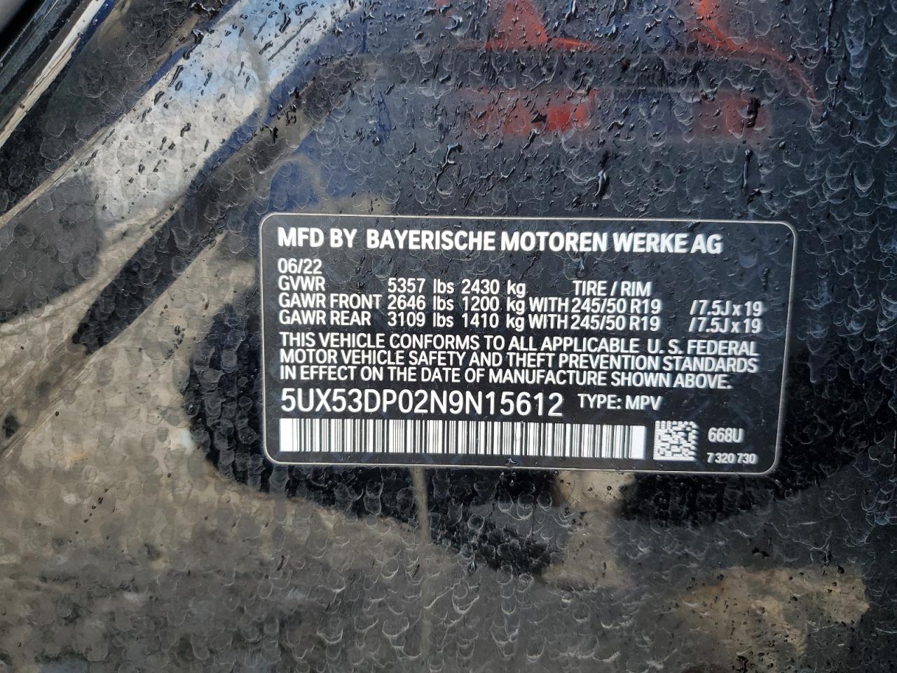2022 BMW X3