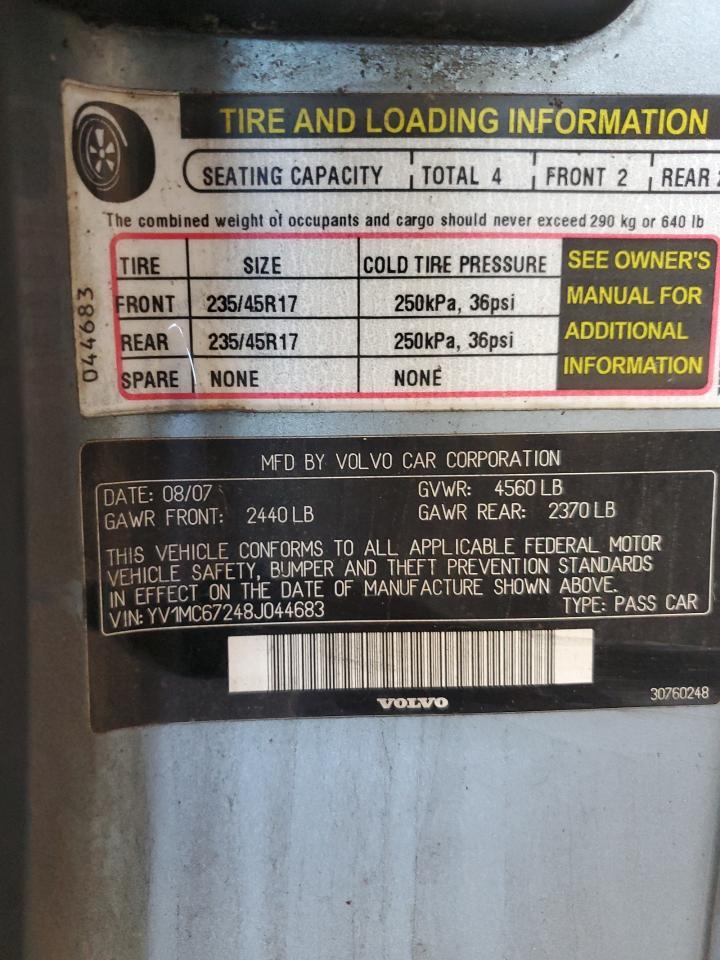 2008 VOLVO C70