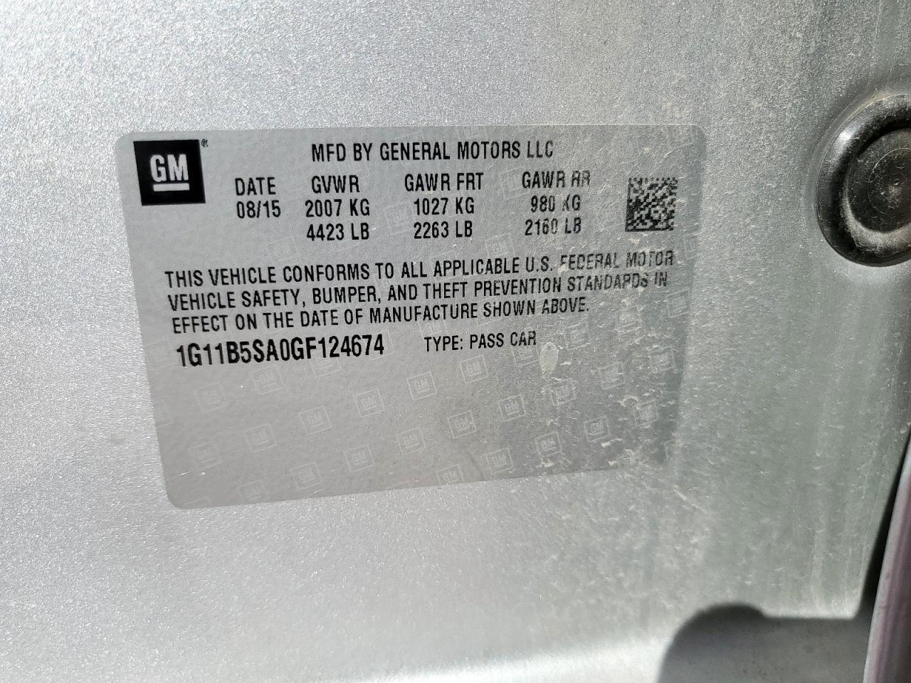 2016 CHEVROLET Malibu Limited