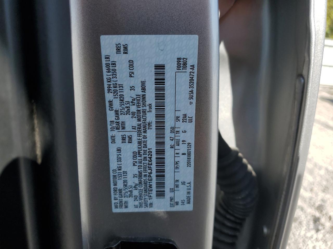 2018 FORD F-150