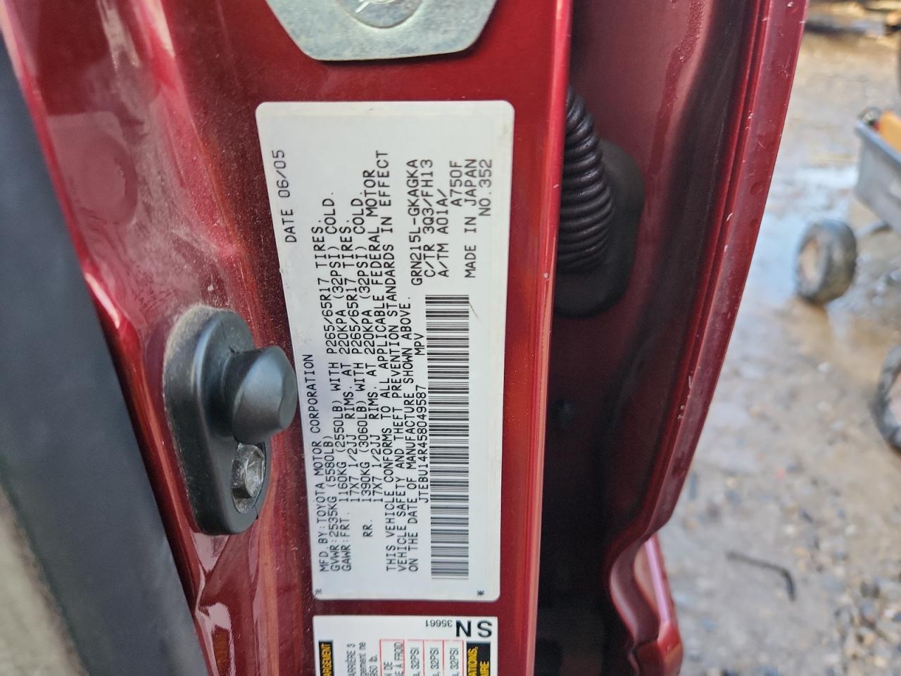 2005 TOYOTA 4Runner