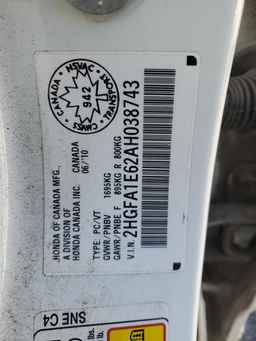 2010 HONDA CIVIC