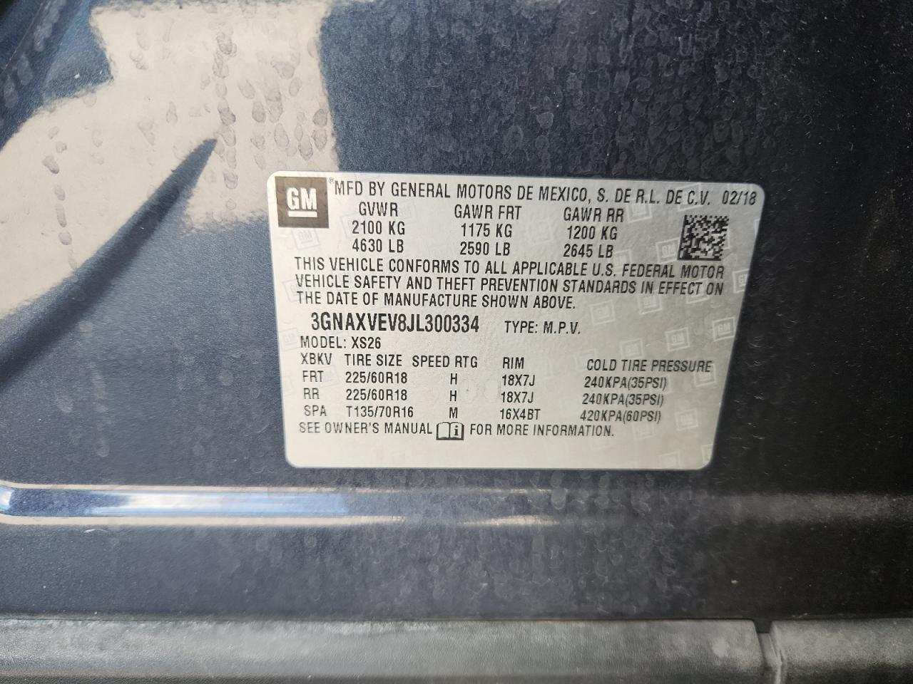 2018 CHEVROLET EQUINOX