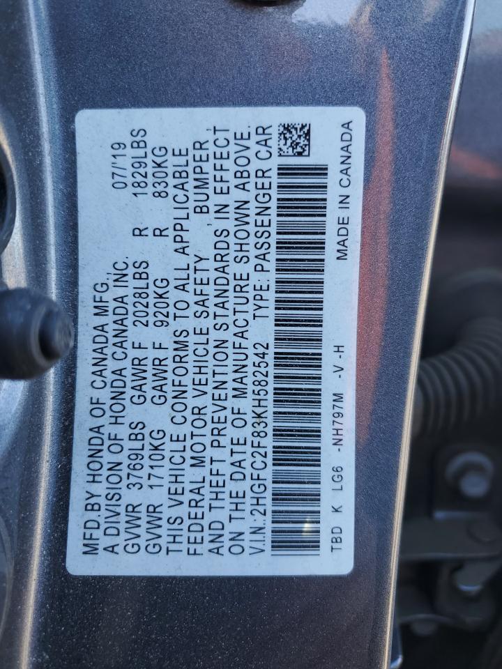 2019 HONDA CIVIC