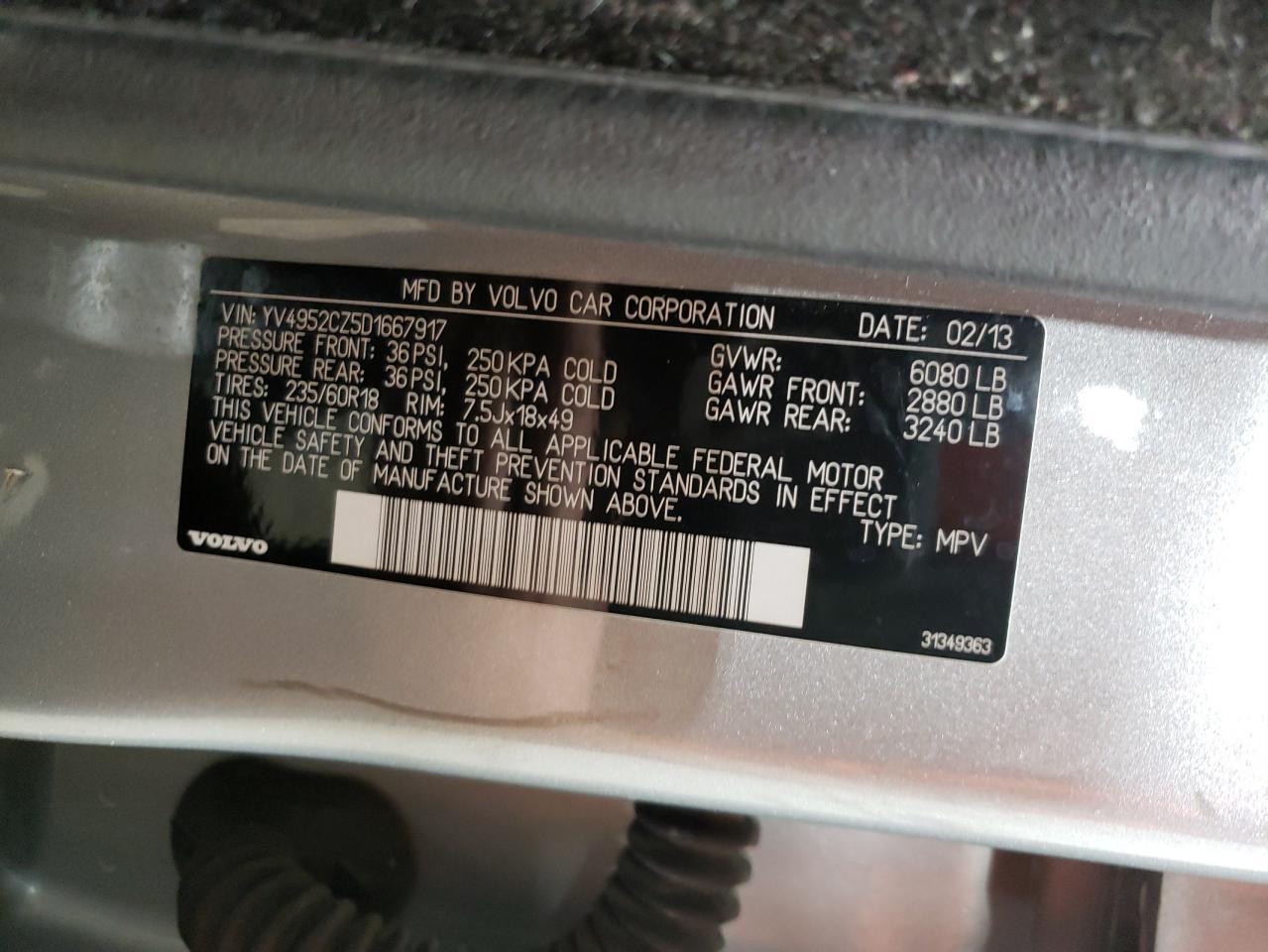 2013 VOLVO XC90