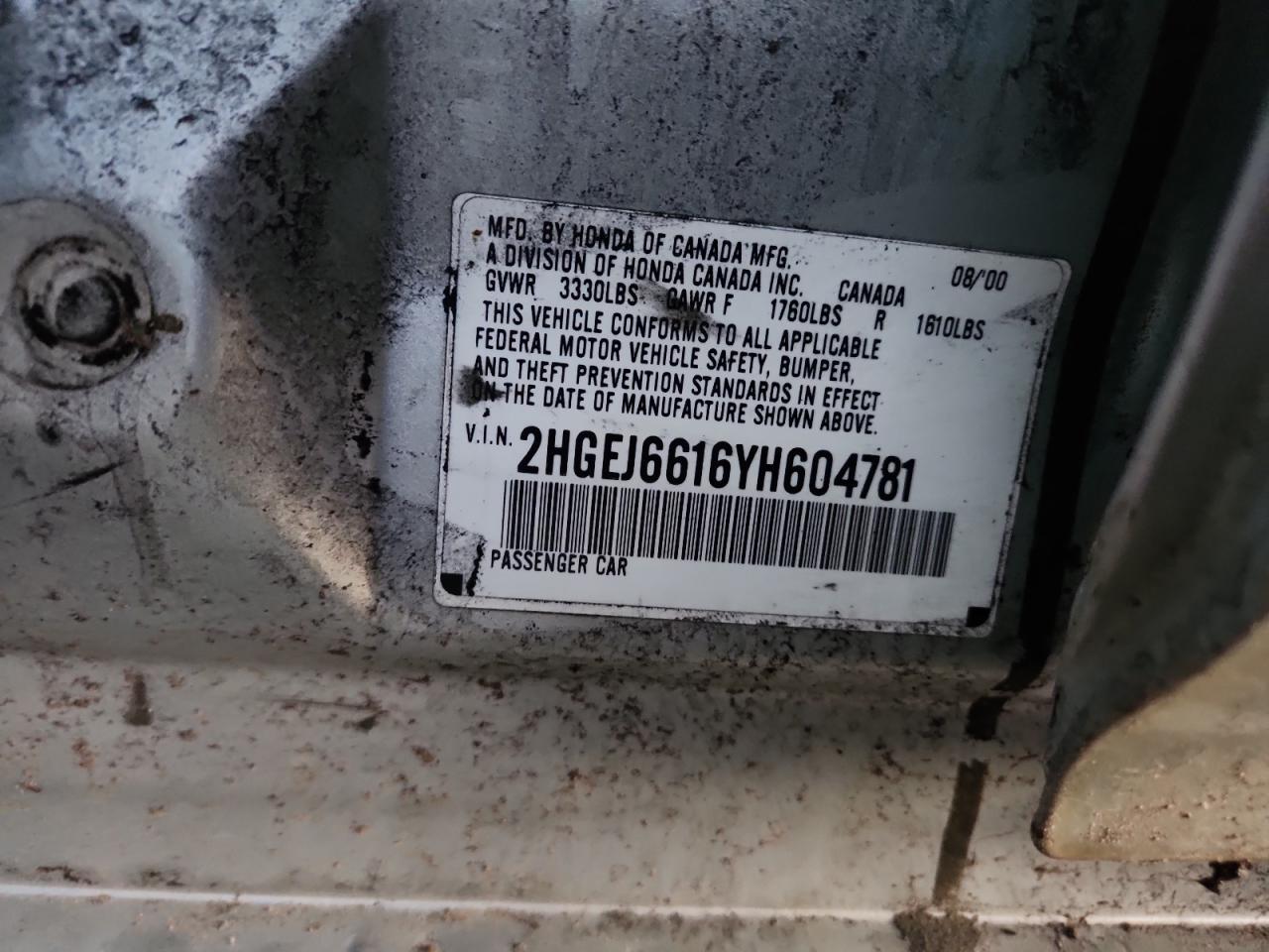 2000 HONDA CIVIC
