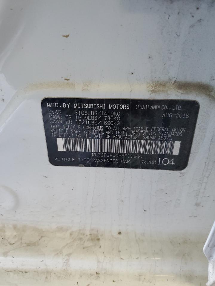 2017 MITSUBISHI MIRAGE