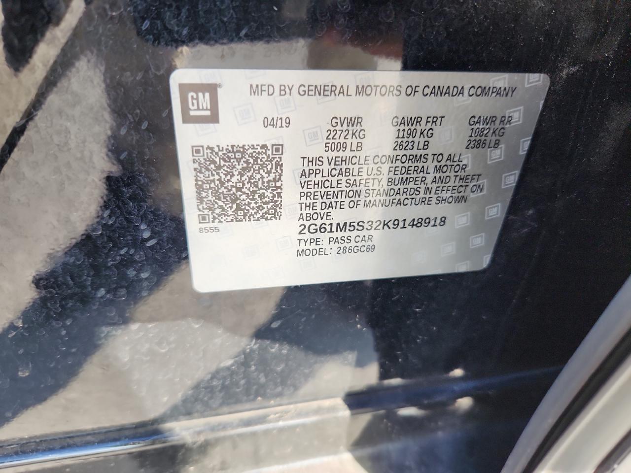 2019 CADILLAC XTS