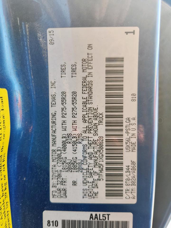 2016 TOYOTA TUNDRA