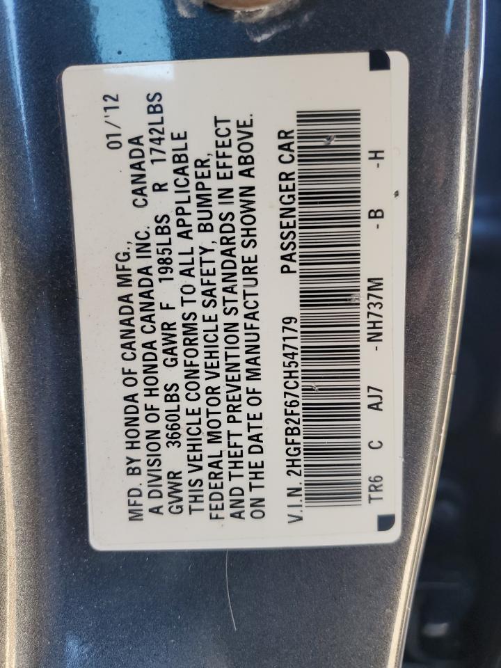 2012 HONDA CIVIC