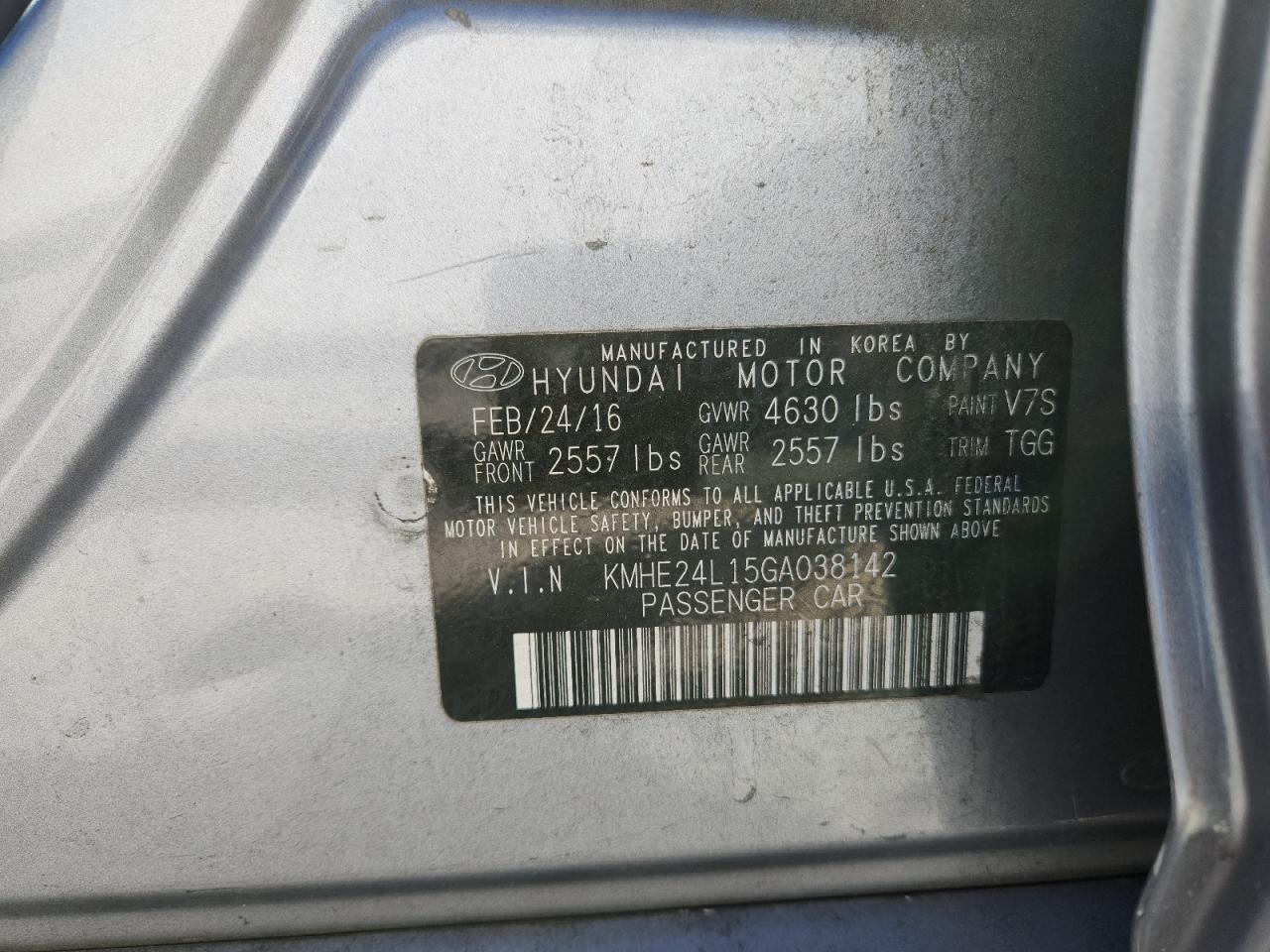 2016 HYUNDAI SONATA
