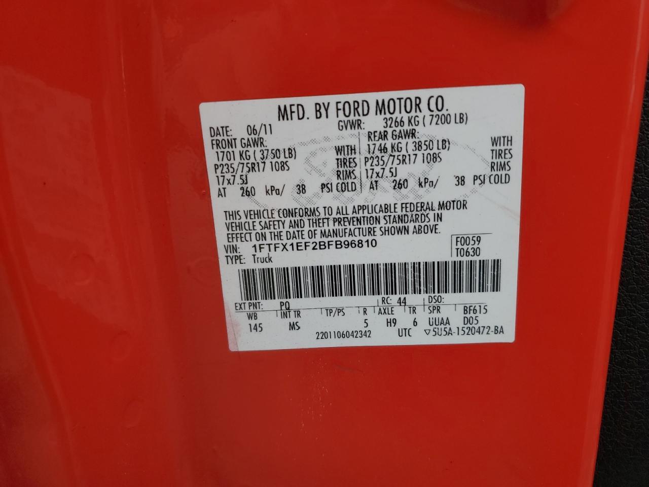 2011 FORD F-150